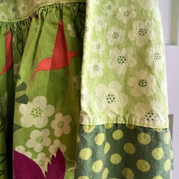 Jelly The Pug Green and Purple Floral Dress - Picture 5 of 7